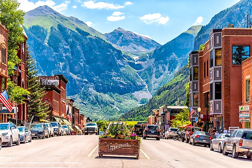 Downtown Telluride, Colorado.