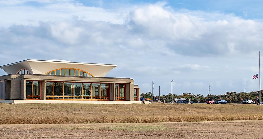 Wright Brothers National Memorial in the town of Kitty Hawk, via Michael Gordon / Shutterstock.com