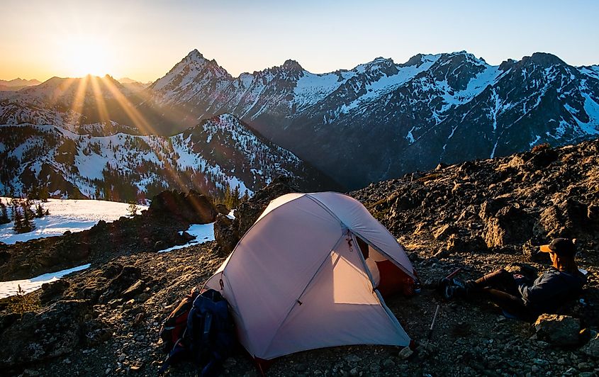 Camping tent in Cle Elum