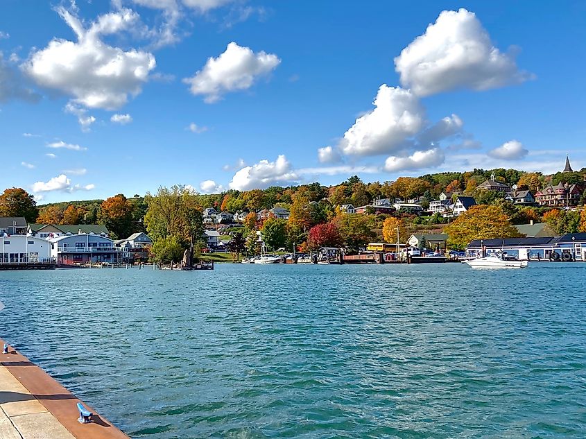 A stunning autumn landscape captured near Bayfield, Wisconsin.