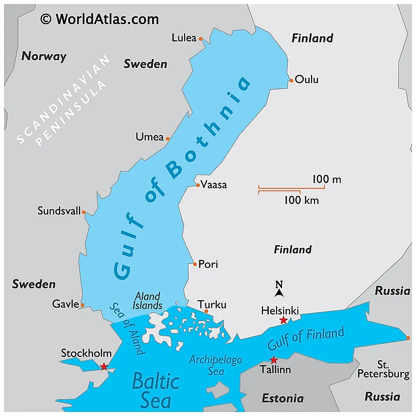 Gulf of Bothnia map