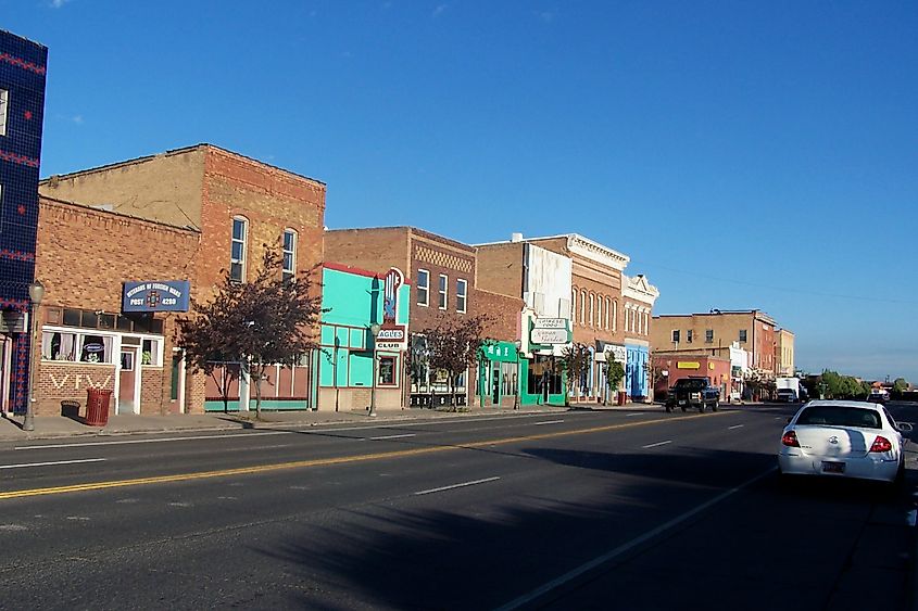 Early Morning on Front Street, Evanston, Wyoming