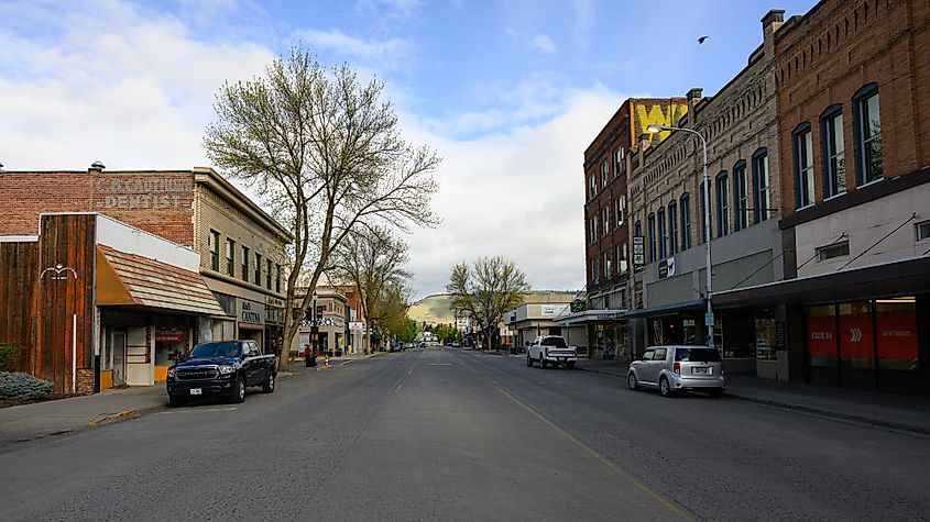 Downtown La Grande, Oregon.