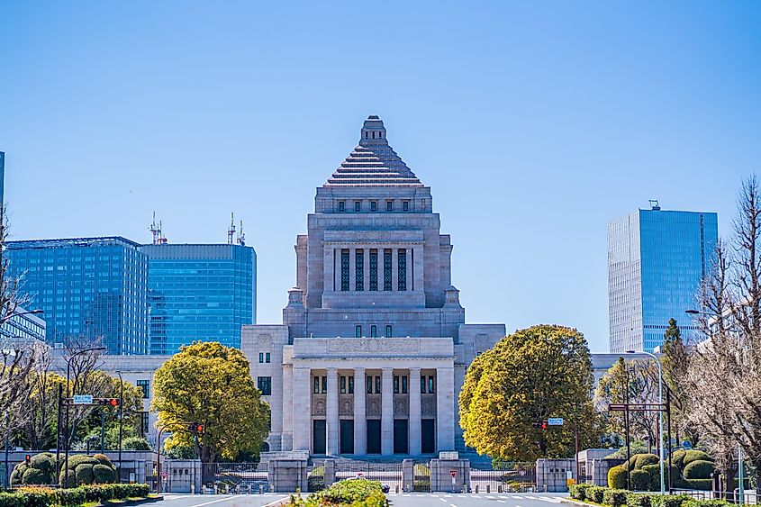 The National Diet Building in Tokyo