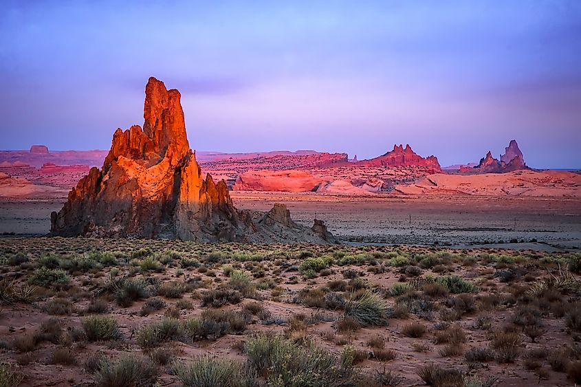 Church Rock near Kayenta, Arizona.