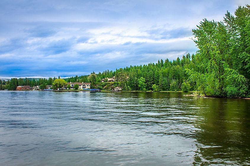 The extremely serene Flathead Lake, Montana
