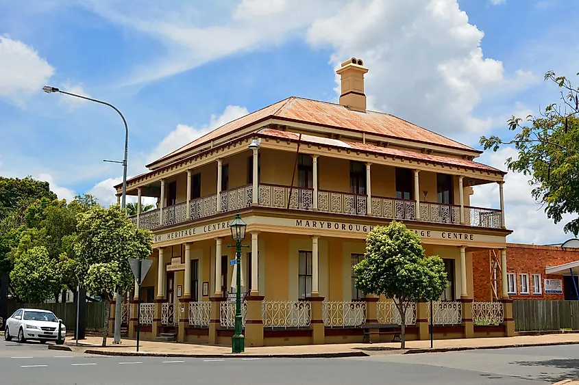 Exterior view of Maryborough Heritage Centre in nearby Maryborough, Queensland, via Alizada Studios / Shutterstock.com