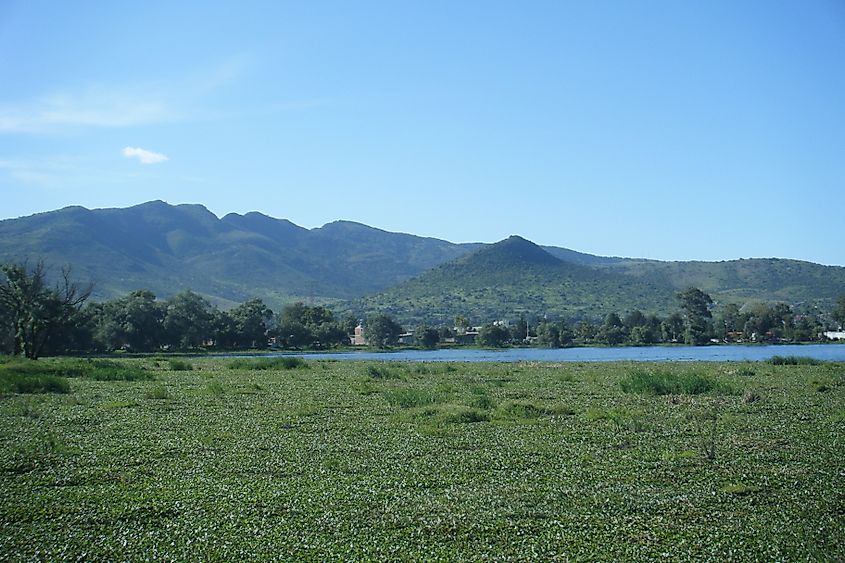 View of the landscape near Cuautitlán Izcalli, Mexico.