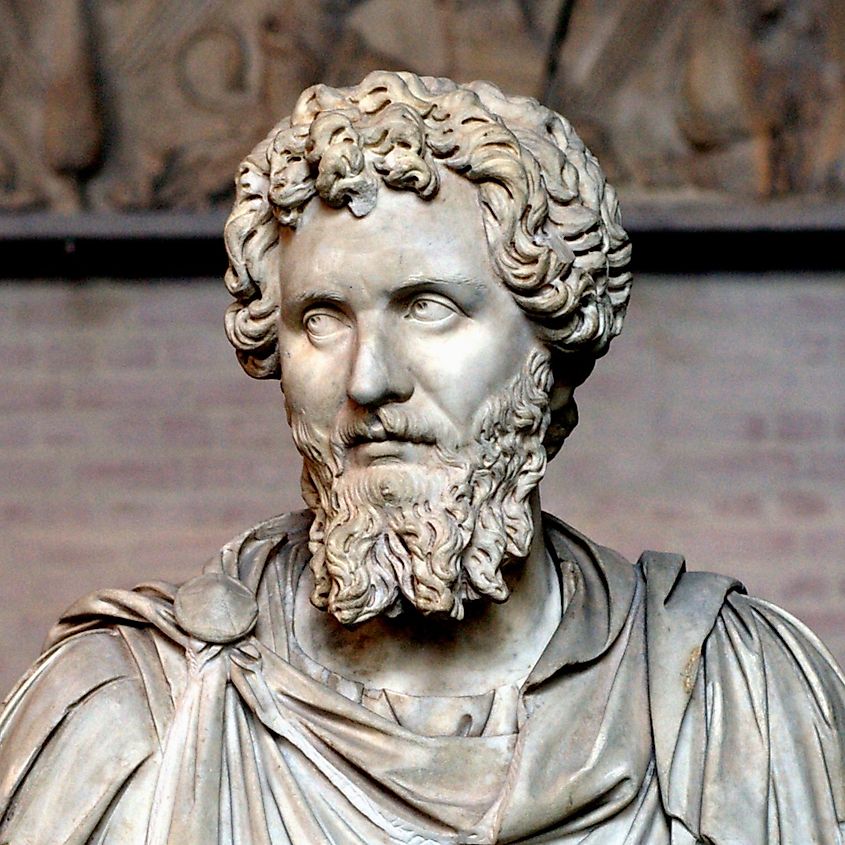 Bust of Emperor Septimius Severus (Glyptothek, Public domain, via Wikimedia Commons)