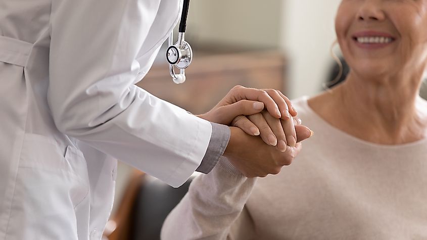 Stock: doctor and female patient