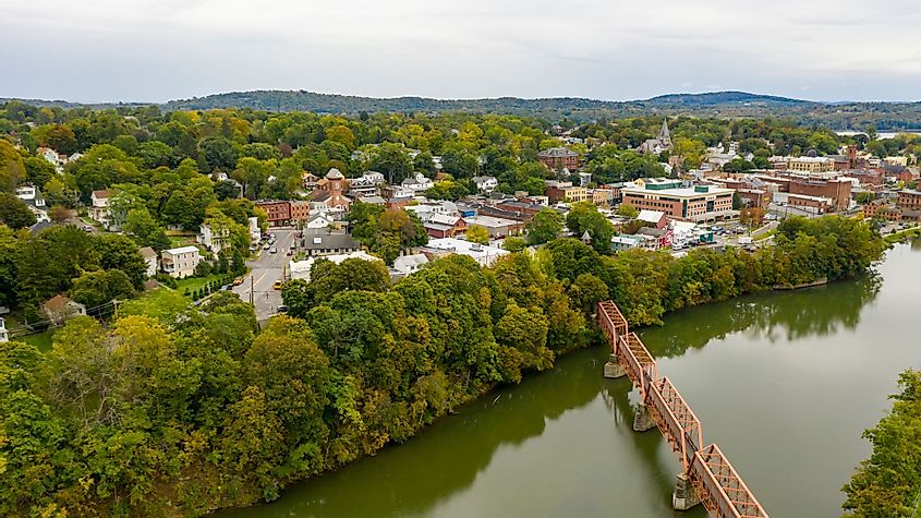 Quaint little town on the Hudson River called Catskill in upstate New York