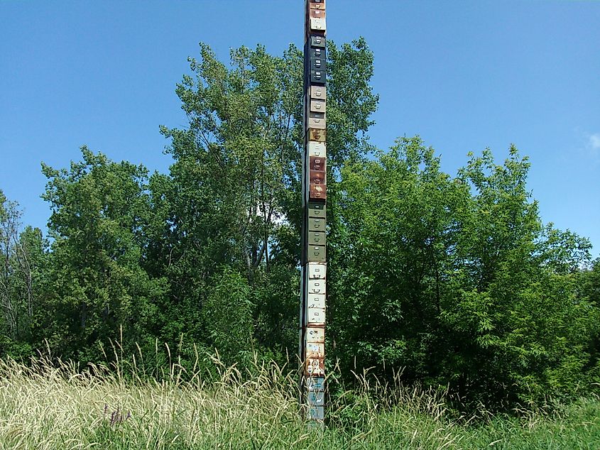 The world’s tallest filing cabinet in Burlington, Vermont.