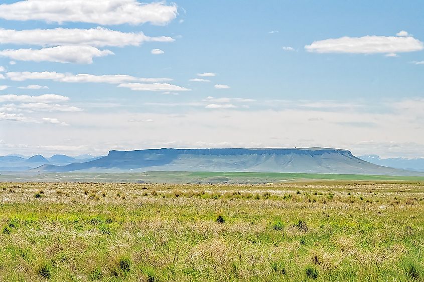 The vast prairie of Buffalo Jump State Park, Montana