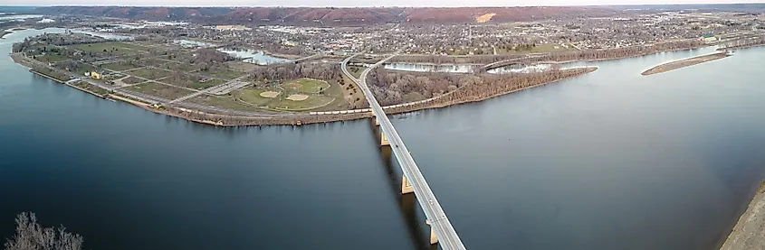 Prairie du Chien skyline.