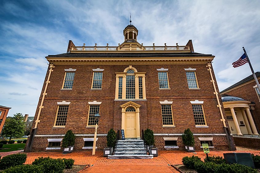 The Old State House in Dover, Delaware.