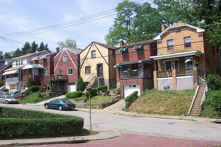 Homes in Brentwood, Pennsylvania.