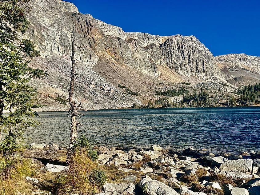 Mirror Lake near Centennial Wyoming.