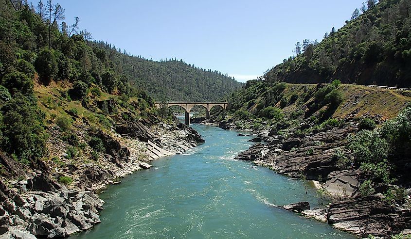  South fork of the American River in the Gold Country near Auburn, California