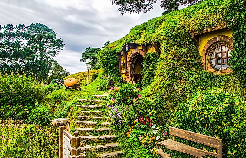 Hobbit house in Hobbiton 