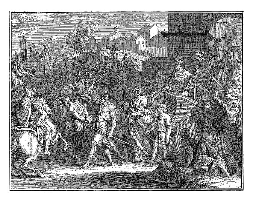 Triumphal Procession of Emperor Aurelian in 274, Bernard Picart