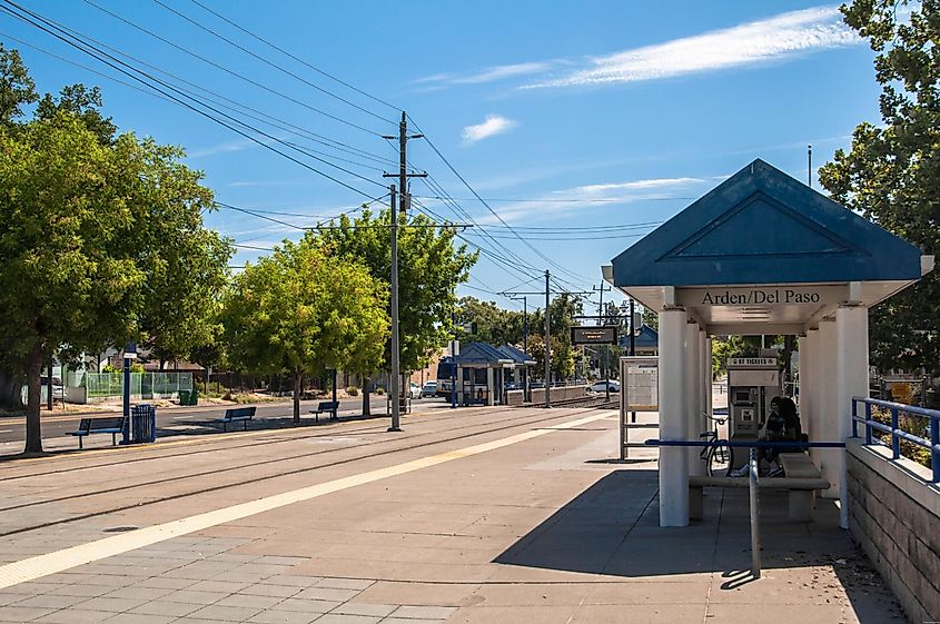 Street view in Woodlake, California