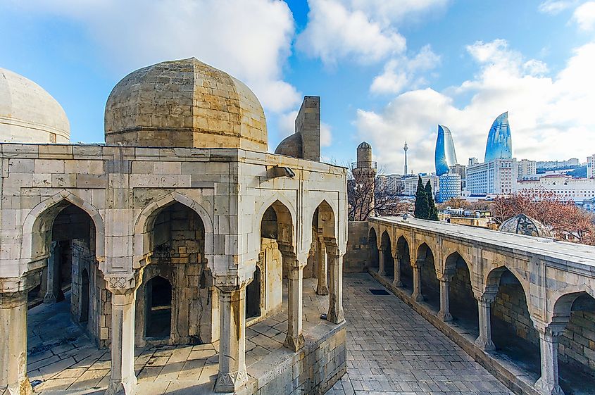 Baku, the capital of Azerbaijan, known as the City of Winds.