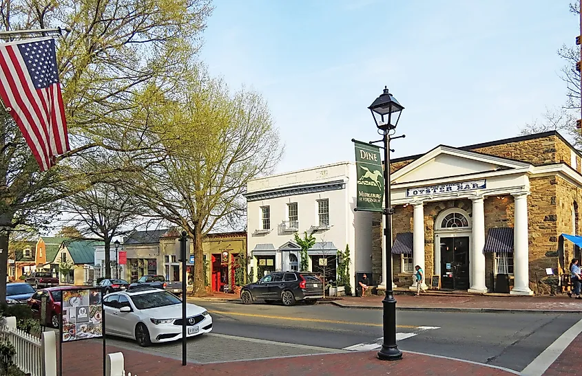 Historic District in Middleburg, Virginia, via