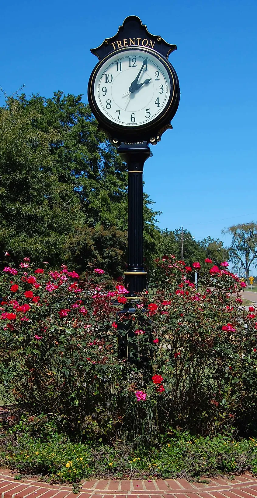 Clock in downtown Trenton.