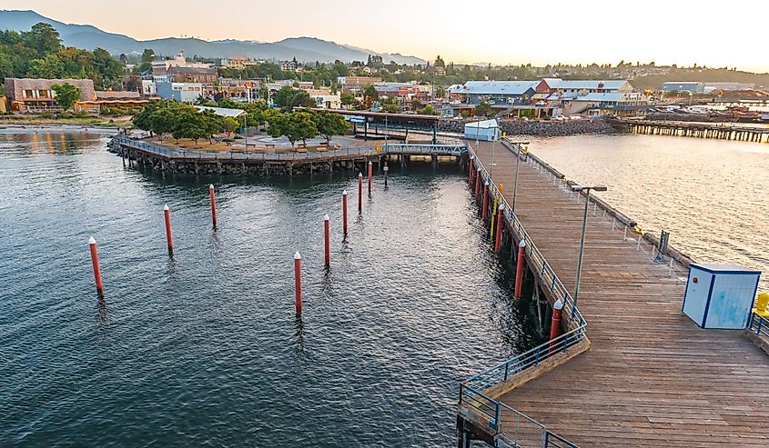 Port Angeles, Washington City Pier view.