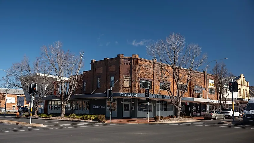 The shopping center in the historic CBD, Orange, NSW.