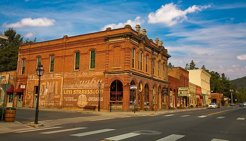 Histroical buildings in Jacksonville, Oregon