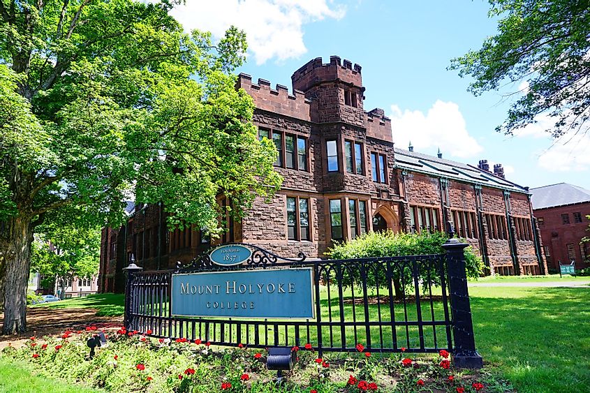 Mount Holyoke College Campus in South Hadley, Massachusetts