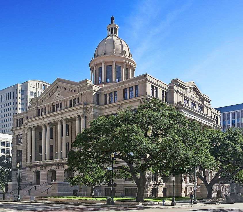 Downtown Houston, Harris County Courthouse.