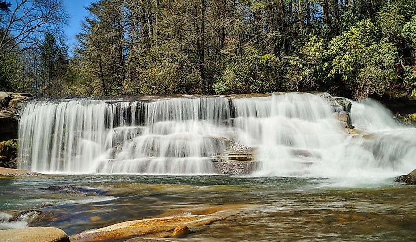 French Broad & Shoal Creek Waterfall Living Waters, Balsam Grove, North Carolina
