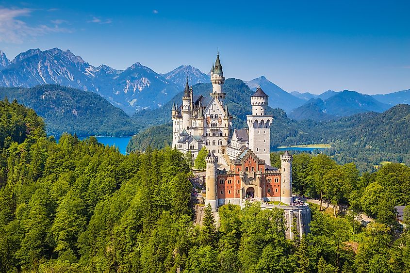 Schloss Neuschwanstein in Schwangau, Bavaria.
