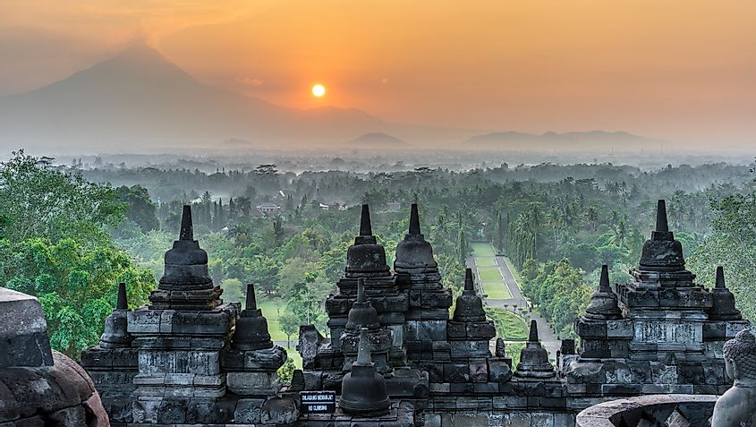 The Borobudur Temple location