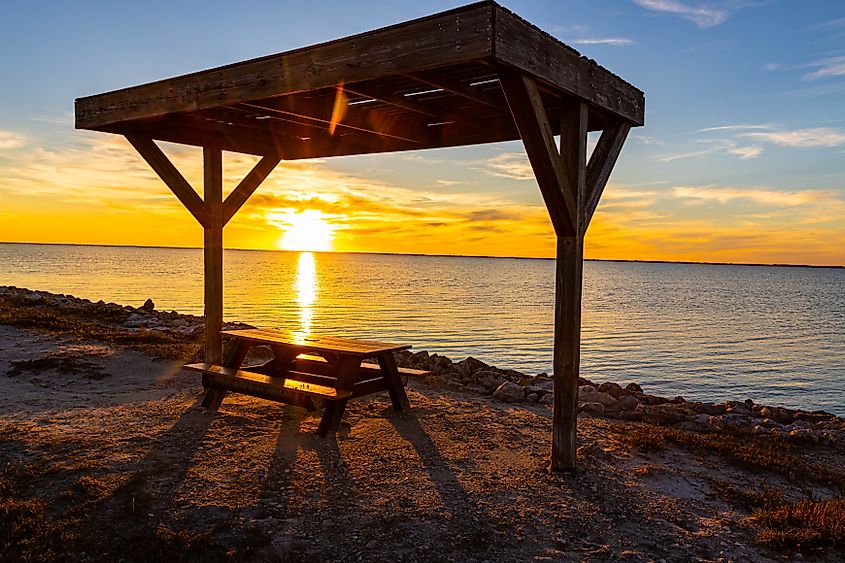 Sunset on The Laguna Madre. 