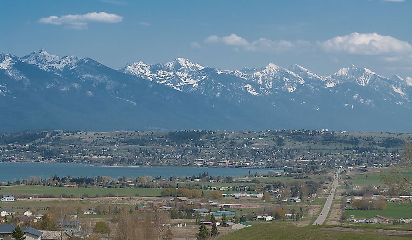 Polson Montana on a sunny day