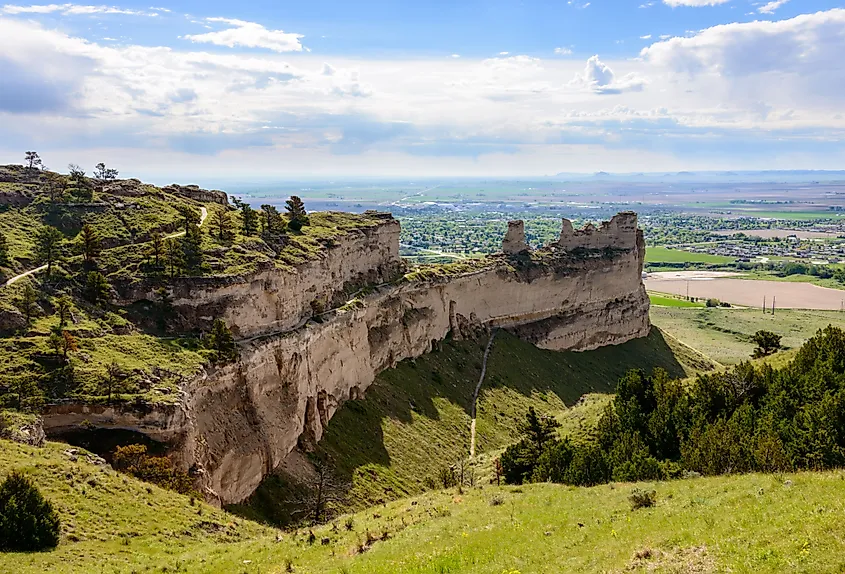 Scotts Bluff National Monument in Scottsbluff, Nebraska. 