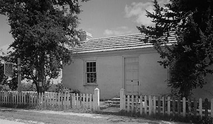 George Caleb Bingham House, Arrow Rock State Park, Arrow Rock.