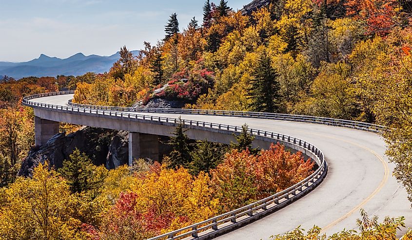 Blue Ridge Parkway in autumn.