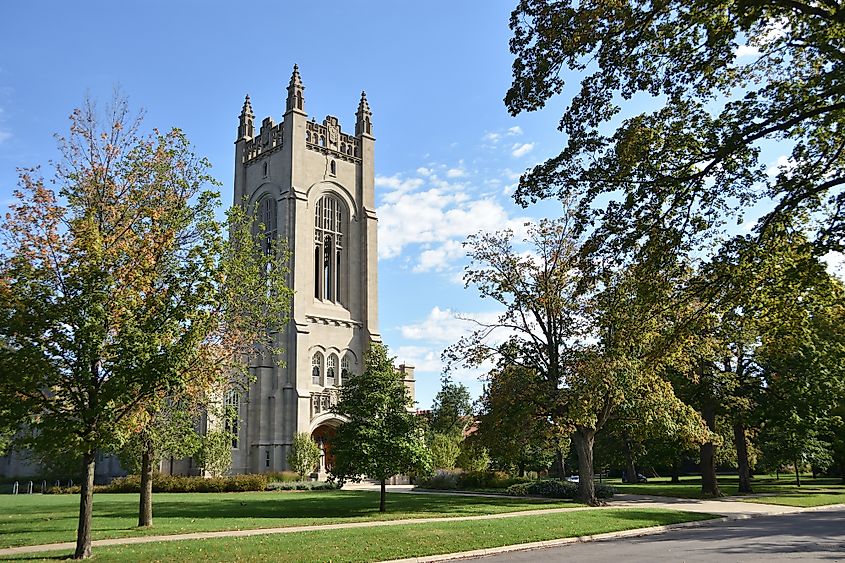  Skinner Memorial Chapel at Carleton College in Northfield, Minnesota.