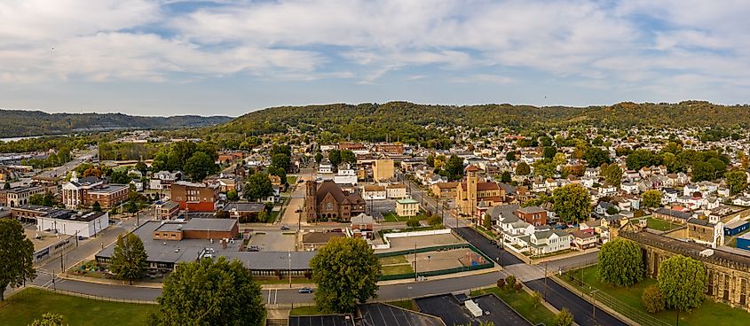 Overlooking Moundsville, West Virginia