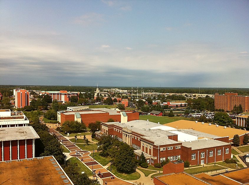 Aerial view of Murray, Kentucky. Image credit: wkms via Flickr.com.