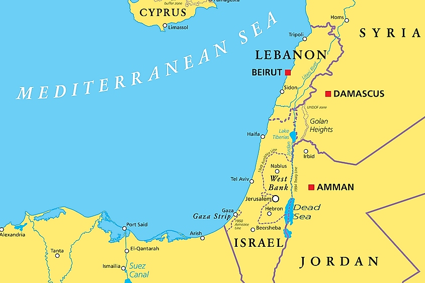 Dead Sea map
