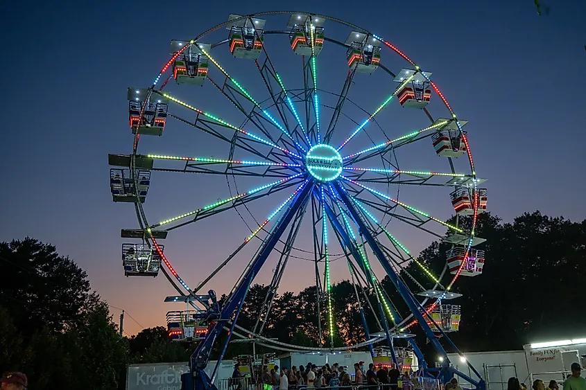 Ferris Wheel at Washington County Fair in Richmond, Rhode Island.