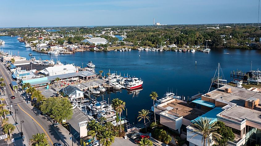 Fishing boats at Sponge Docks, Tarpon Springs, Florida