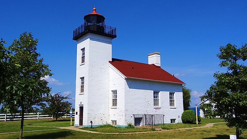 Sand Point Lighthouse in Escanaba, Michigan