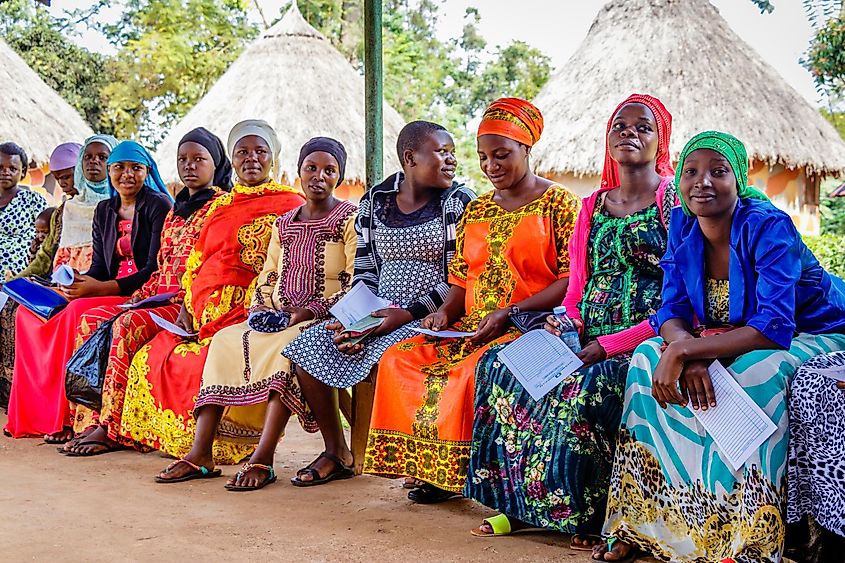 pregnant woman waiting for an ultrasound scan at the Kolonyi hospital in Uganda.