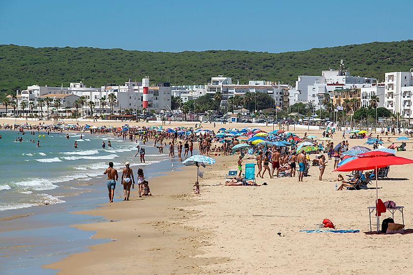 sunny summer day in Barbate, Spain
